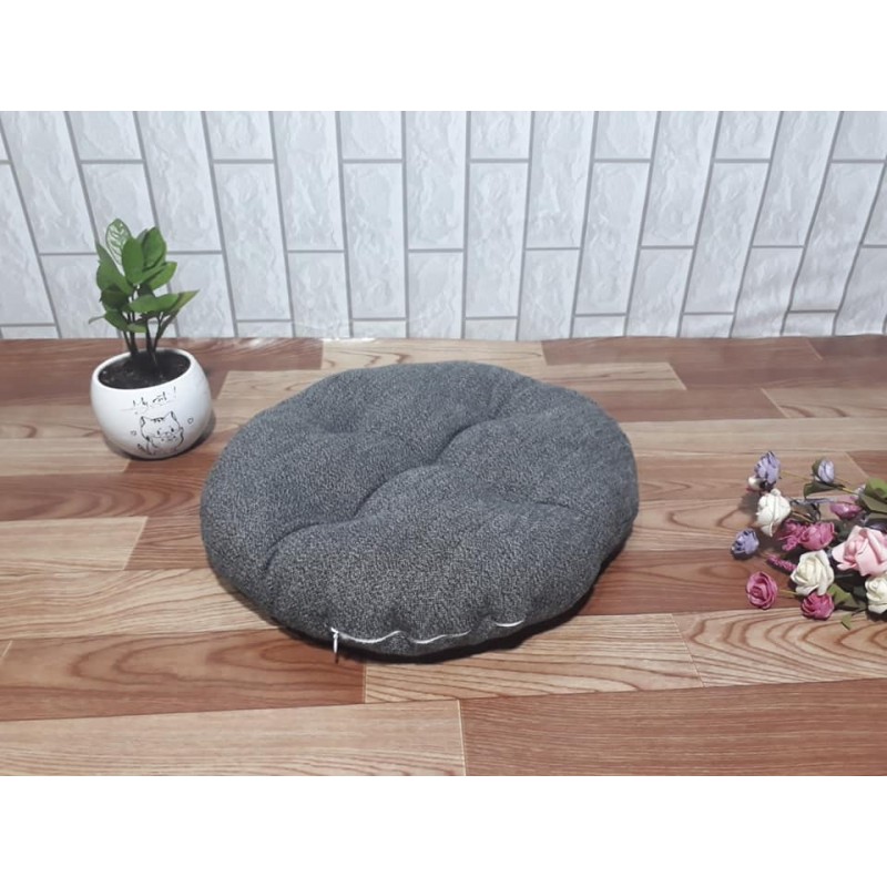 Nệm ngồi tròn màu xám (45cm) - Kanaria