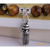 VT Đá Mắt Hổ Nâu 1A_10 Mix Charm Chuông Gió Bạc 925_BCG01_M - Mixi