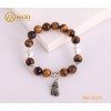 VT Đá Mắt Hổ Nâu 1A_10 Mix Charm Chuông Gió Bạc 925_BCG01_M - Mixi