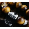 VT Đá Mắt Hổ Nâu 2A_14 Mix Charm Tỳ Hưu Bạc 999_18_BTH02_M - Mixi