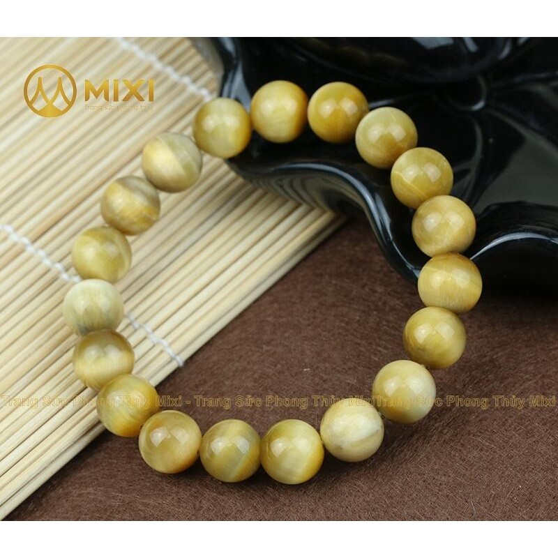 Vòng Tay Mắt Hổ Vàng Tươi 1A 10 ly - Mixi