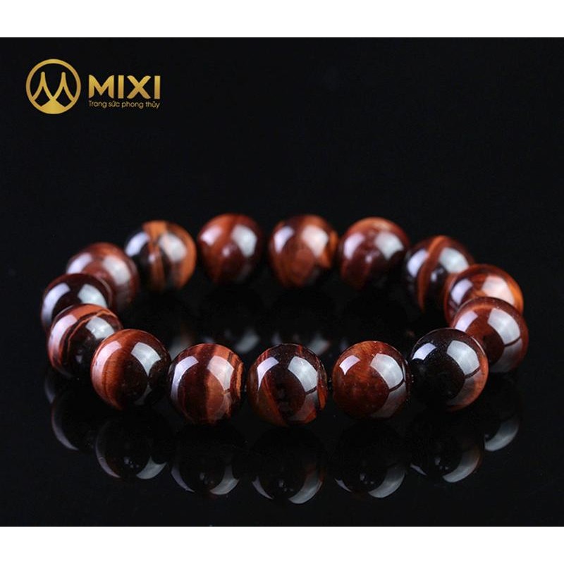 Vòng Tay Mắt Hổ Đỏ 1A 12 ly - Mixi