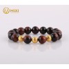 VT Mắt Hổ Đỏ 1A 10ly Mix Charm Bi Kim Tiền Vàng 24k - Mixi
