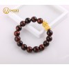 VT Đá Thạch Anh Tím 2A_10 Mix Charm Cỏ 4 Lá Bạc 999_BBL02_M - Mixi