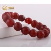 Vòng Tay Mã Não Đỏ Nhám Kinh Phật 12 ly - Mixi