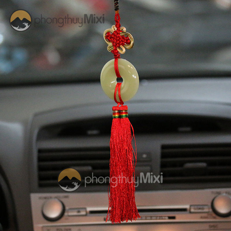 Dây Treo xe hơi Đồng Tiền Ngọc - Mixi