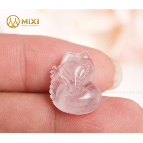 Mặt Dây Hồ Ly Thạch Anh Hồng 2A (To) - Mixi