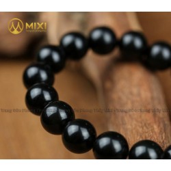 Vòng Tay Núi Lửa Obsidian Nhám 12 ly - Mixi
