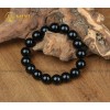 Vòng Tay Núi Lửa Obsidian Nhám 12 ly - Mixi
