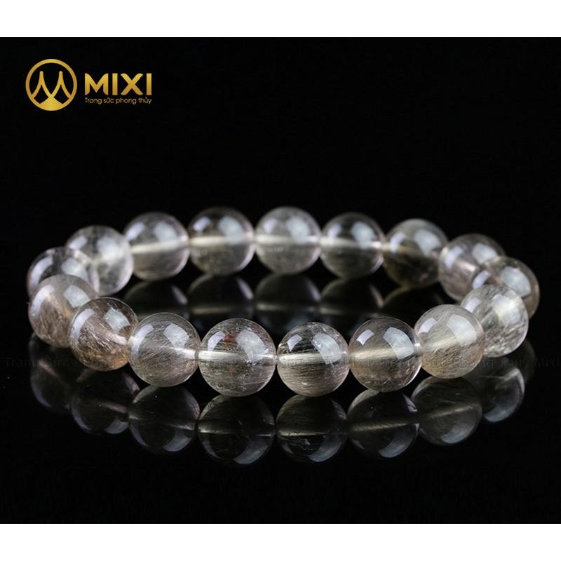 Vòng Tay Thạch Anh Tóc Trắng 2A 10 ly - Mixi