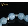 VT Đá Aquamarine 2 A_10 Mix Charm Lá Treo Bạc 999_BLT02_M - Mixi
