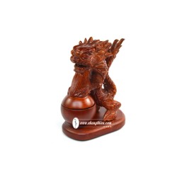 Rồng Xông Trầm – gỗ hương (20cm) - Xông Trầm Nhang Thiền