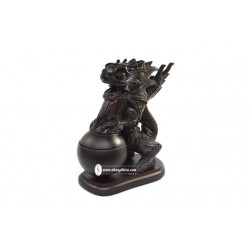 Rồng Xông Trầm – gỗ muồng (12cm) - Xông Trầm Nhang Thiền