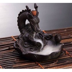Thác Khói Gốm Hình Rồng - Thác khói Nhang Thiền 