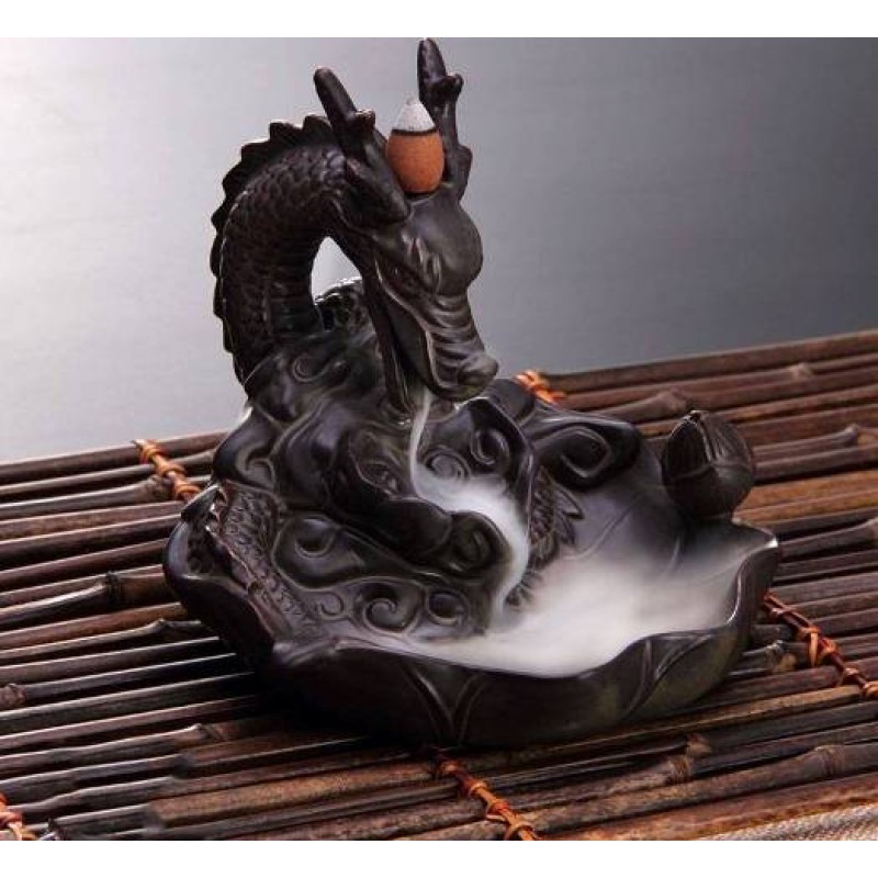 Thác Khói Gốm Hình Rồng - Thác khói Nhang Thiền