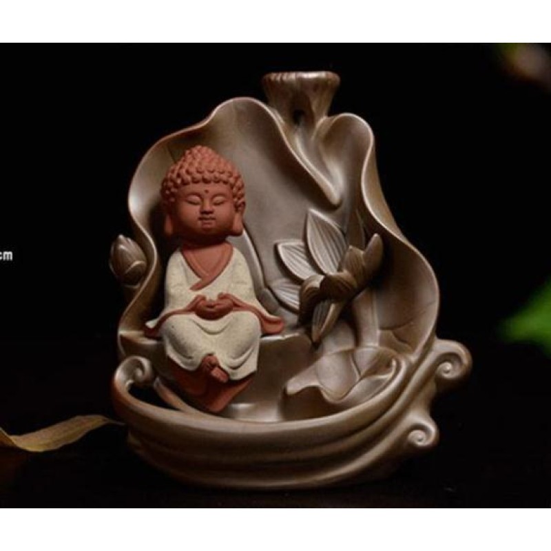 Thác khói Phật Ông Ngồi Tòa Sen (trung) - Thác khói Nhang Thiền