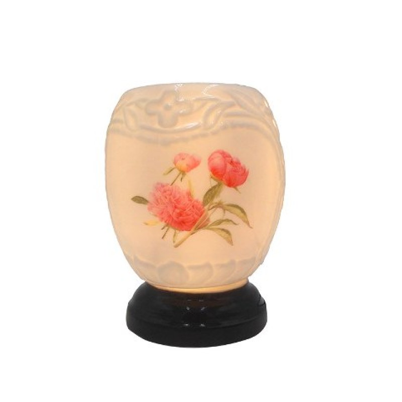 Đèn Xông Tinh Dầu - Hoạ Tiết Hoa 6