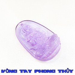 Mặt Dây Chuyền Bản Mệnh Phổ Hiền Bồ Tát Đá Huyền Đen Lớn - Vòng Tay Phong Thủy