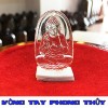 Mặt Dây Chuyền Phật Bản Mệnh A Di Đà Đá Lưu Ly Trắng - Vòng Tay Phong Thủy
