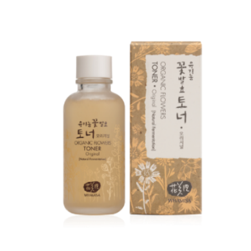 Nước Hoa Hồng Cân Bằng Cho Da Nhạy Cảm - Organic Flowers Toner -  Original (120ml) - Whamisa ORGANIC FLOWERS TONER (ORIGINAL)