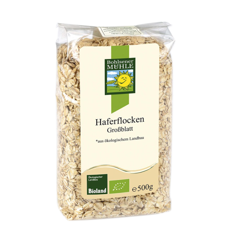 Yến mạch hữu cơ cán dẹp lớn 500g - Bohlsener Muhle