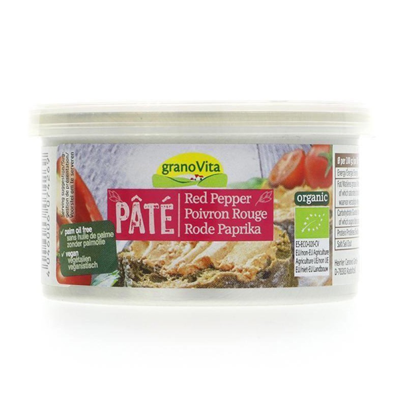 Pate đậu hũ sốt ớt đỏ GranoVita 125g