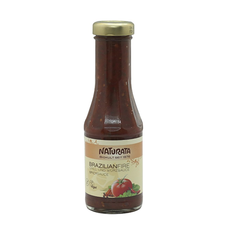 Nước sốt hữu cơ gia cay Brazillian 250ml - Naturata