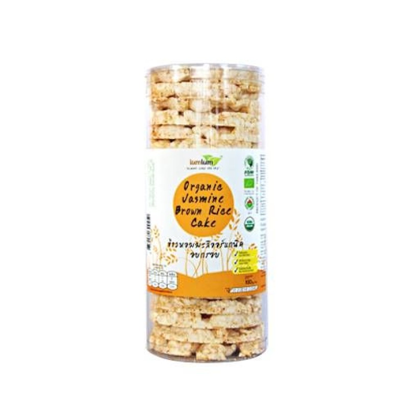 Bánh gạo lứt hương lài hữu cơ 100g - Lumlum