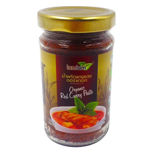 Sốt cà ri đỏ hữu cơ 120g - Lumlum