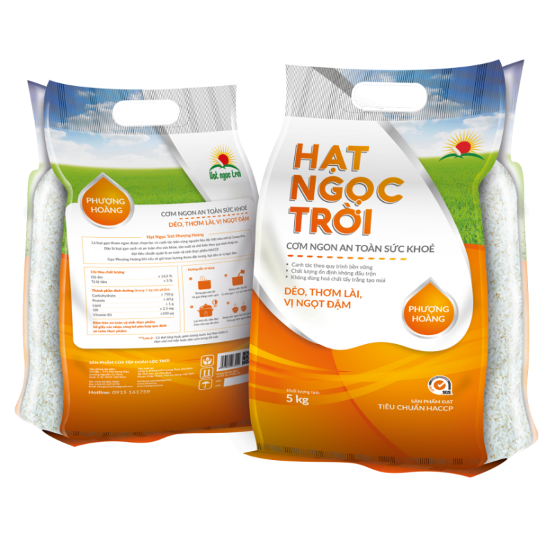 Gạo Hạt Ngọc Trời Phượng Hoàng (5kg) - Lộc Trời