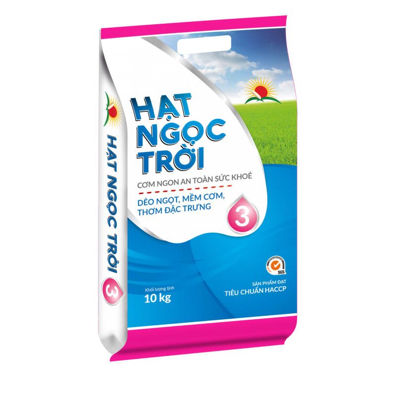 Gạo Hạt Ngọc Trời Số 3 (10kg) -  Lộc Trời