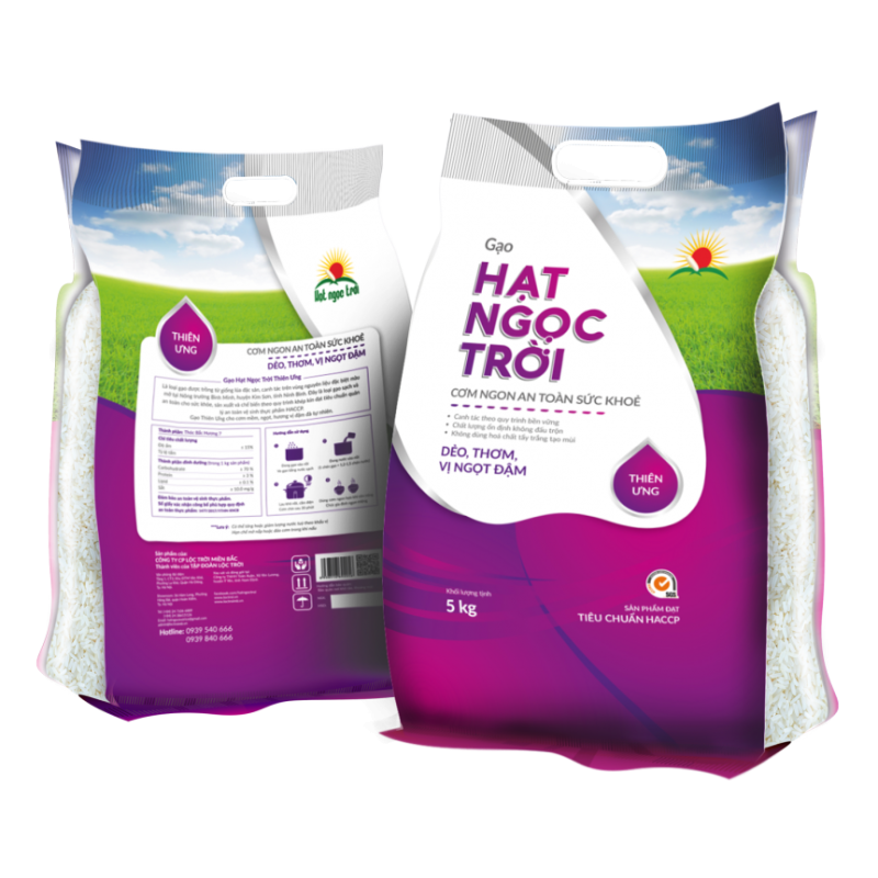 Gạo Hạt Ngọc Trời Thiên Ưng (5kg) - Lộc Trời