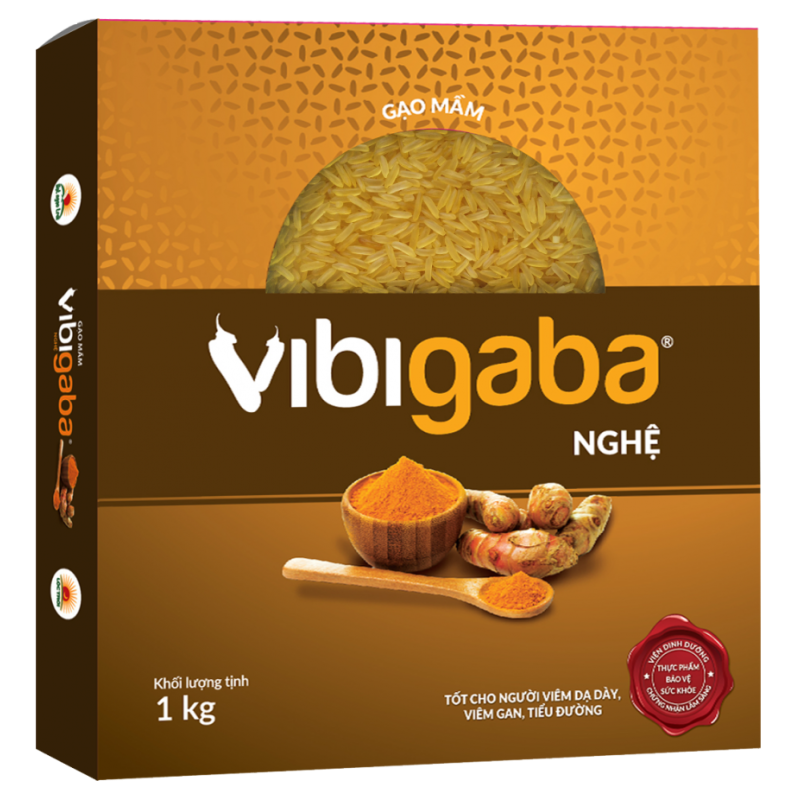 Gạo Mầm Vibigaba Nghệ (01kg) - Lộc Trời