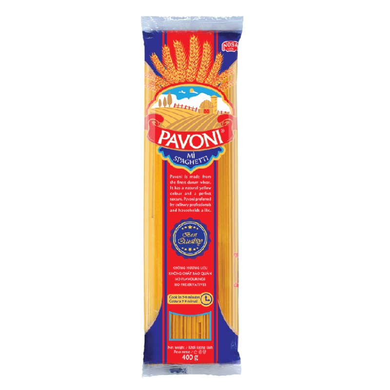 Mỳ Spaghetti Pavoni  (400 gram/gói)