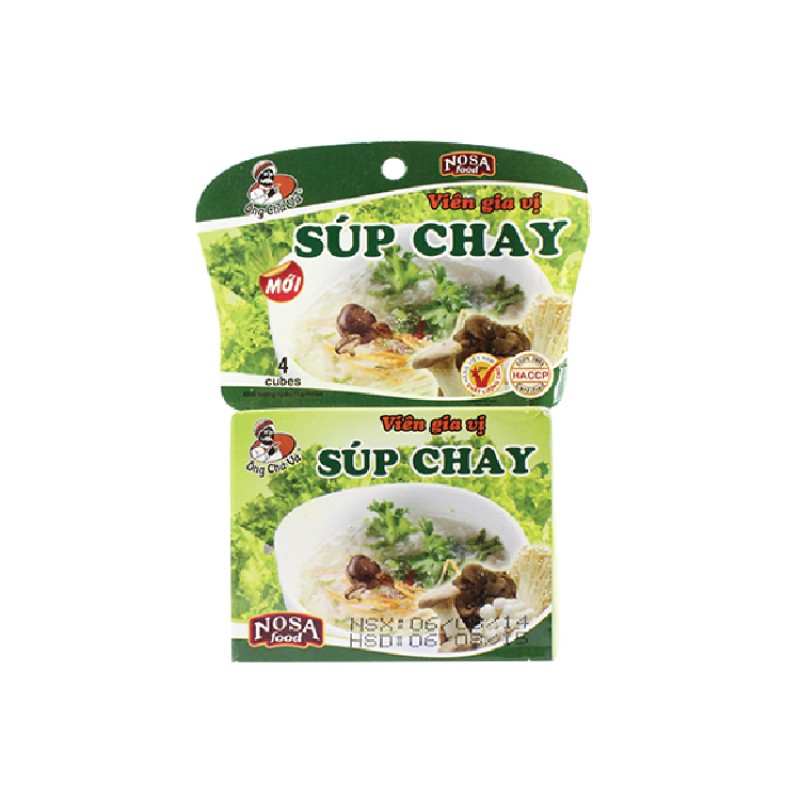 Gia Vị Viên Súp Chay - 4 Hộp (75gram/Hộp) - Nosafood