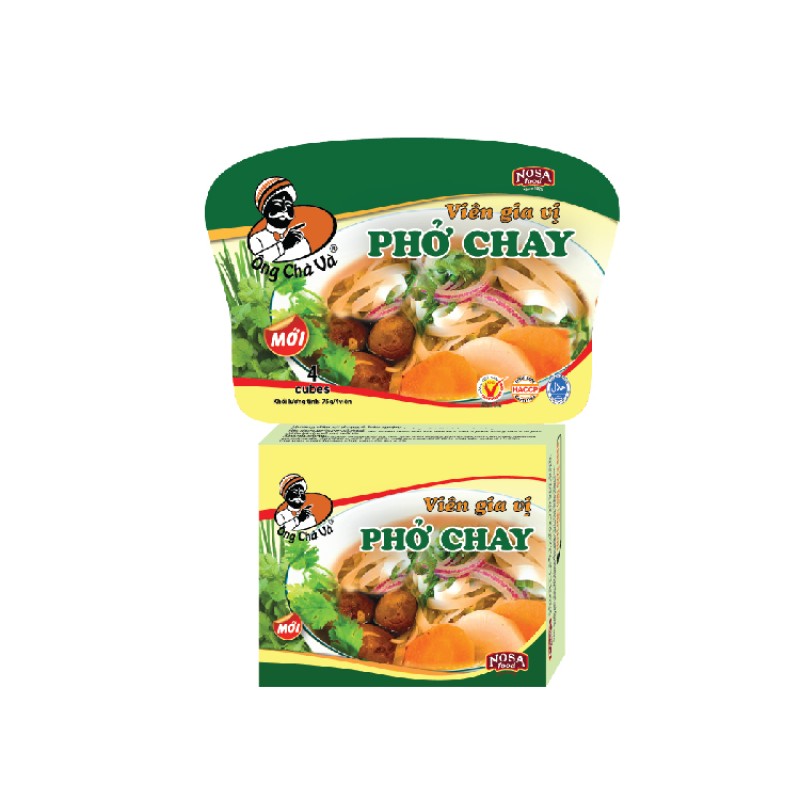Gia Vị Viên Phở Chay - 4 Hộp (75gram/Hộp) - Nosafood