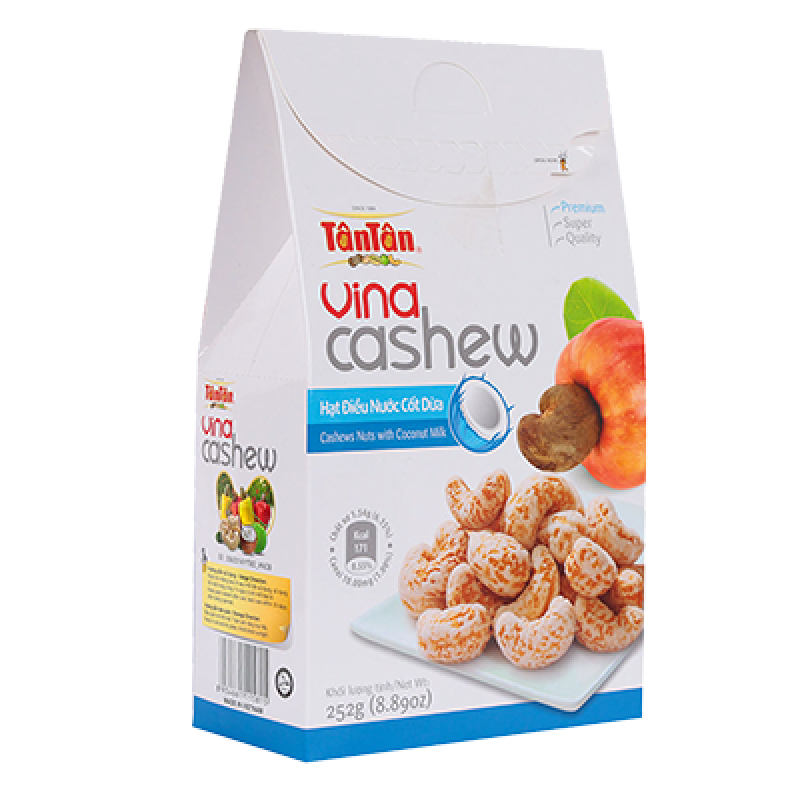 Hạt điều nước cốt dừa Tân Tân (252 gram)