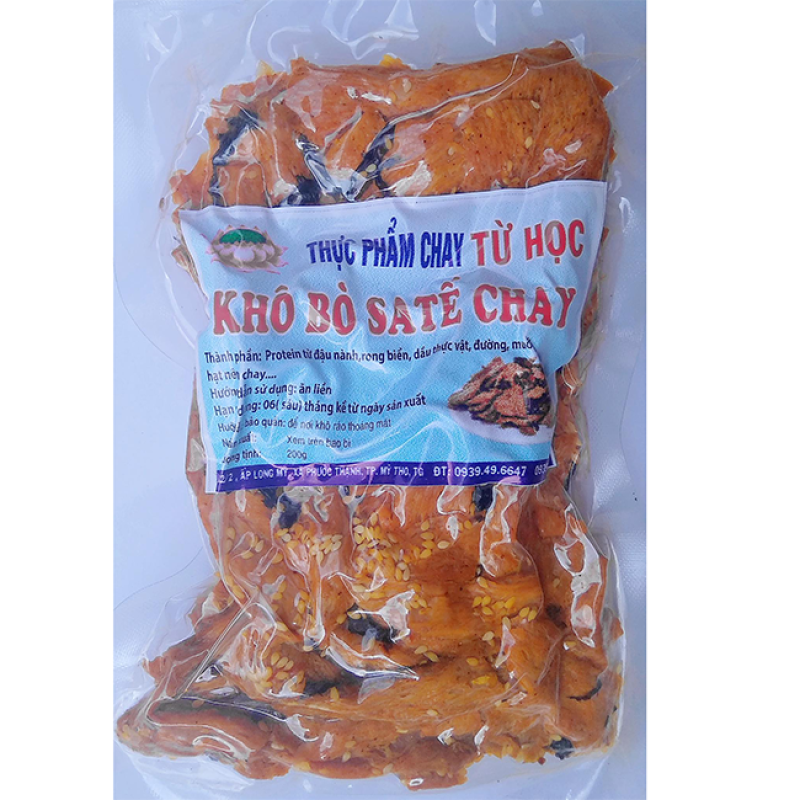 Khô bò sa tế chay Từ Học 200g