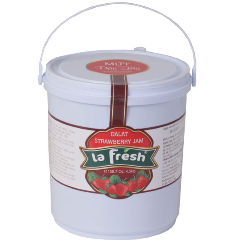Mứt Dâu Tây Thùng Nhựa 4,5kg - La Fresh