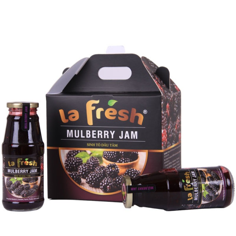 Giỏ Quà Dâu Tằm 6 Chai - La Fresh
