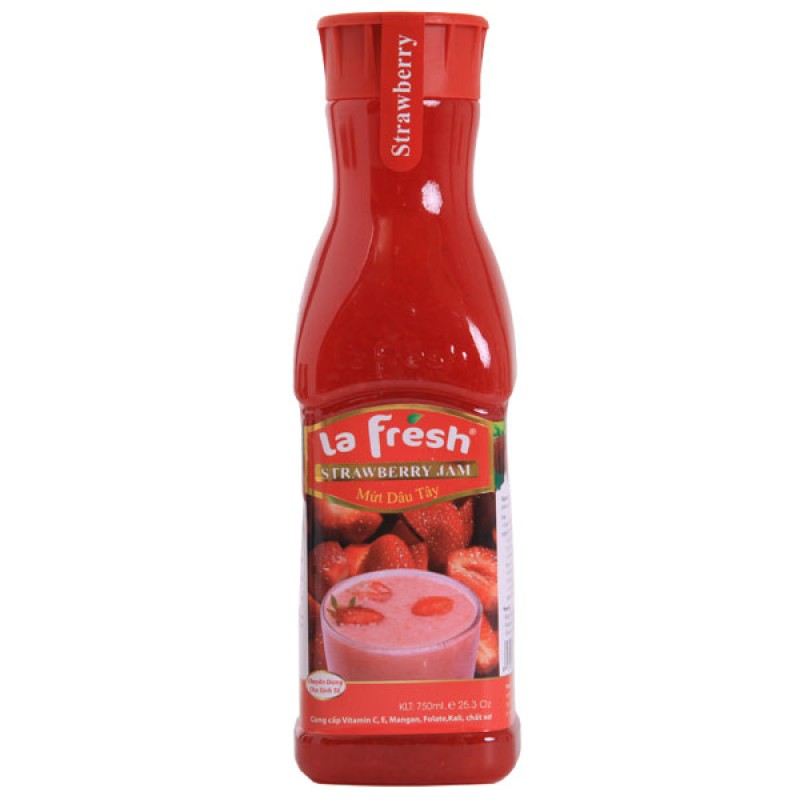 Sinh Tố Dâu Tây Chai 750ml (12 chai / thùng) - La Fresh