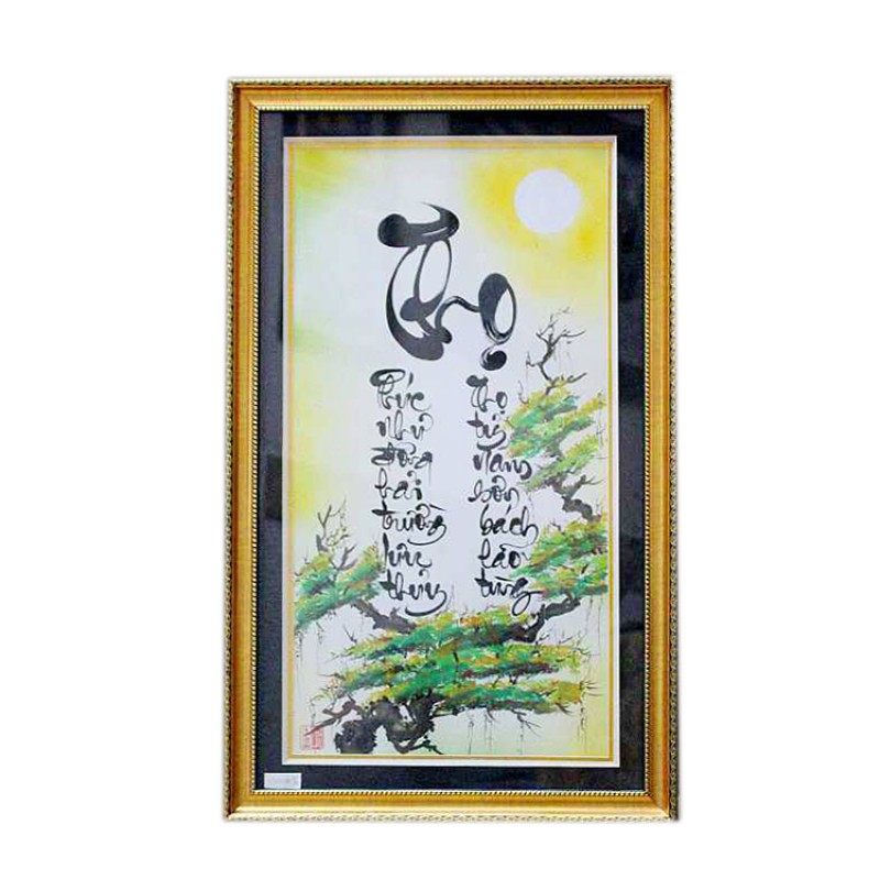 Tranh thư pháp Thọ - Thư pháp Võ Dương