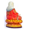 Di Lạc ngồi (vẽ gấm - 26cm)