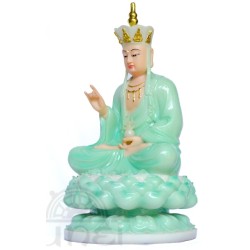 Địa Tạng ngồi (đá xanh - 30 cm)