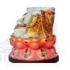 Di Lặc ngồi (vẽ gấm - 35cm)