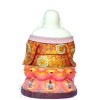 Di Lặc ngồi (vẽ gấm - 35cm)