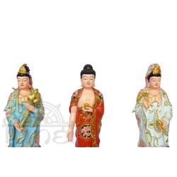 Tam Thánh Phật (vẽ màu - 70cm)