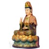 Quan Âm ngồi (vẽ gấm - 45cm)