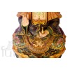 Quan Âm ngồi (vẽ gấm - 45cm)