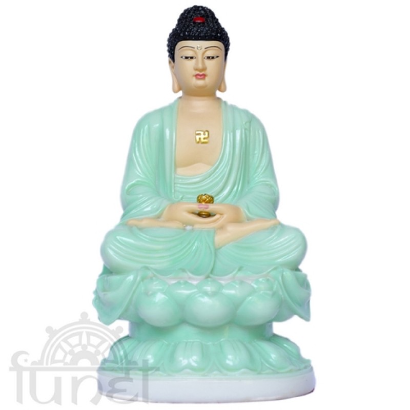 A Di Đà ngồi (đá xanh - 30 cm)